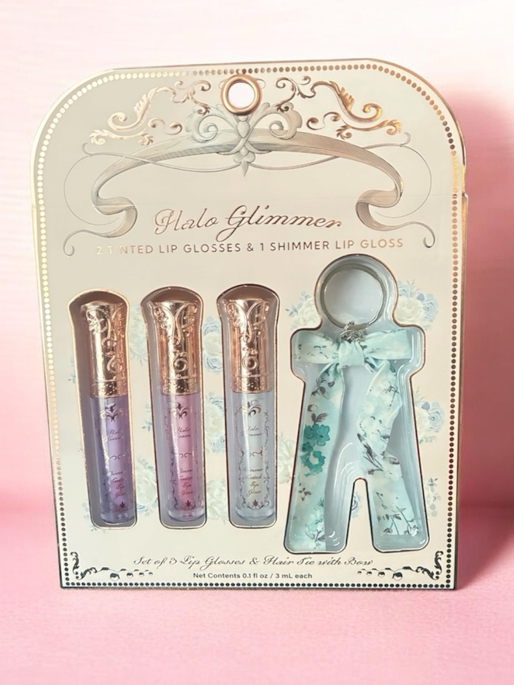 2 Tinted Lip Glosses & 1 Shimmer Lip Gloss - Pastel Set